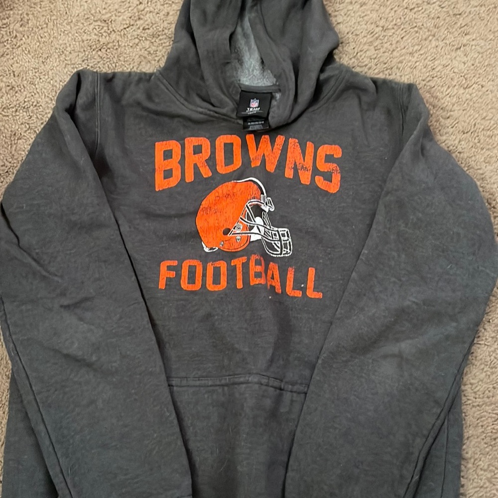 Youth XL Browns Hooded Sweatshirt